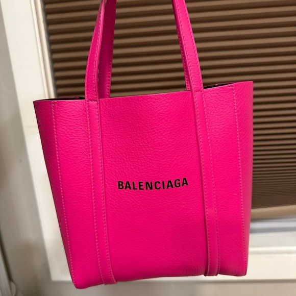Balenciaga Pink Tote Bag Structured Leather - Picture 5 of 6